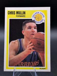 Fleer #55 Chris Mullin Golden State Warriors 1989-90 - Imagen 1 de 2