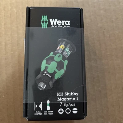 WeraKK  7 pc Stubby Magazin 1 Screwdriver Set New in Box!! - Image 1 of 3