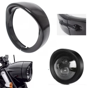 Bisel protector de anillo de ajuste de faros de 7" para Harley Electra Glide Road King - Imagen 1 de 15