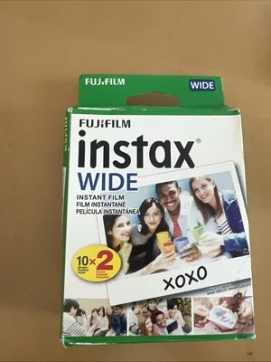 Película ancha Fujifilm 16468498 Instax - Paquete doble 2 X 10 fotos (NUEVA) Foto 1 de 4