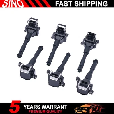 Bobinas de encendido 6 piezas UF354 0221504029 para BMW 323CI 323IS 323I 323IS 325I 325XI Foto 1 de 4