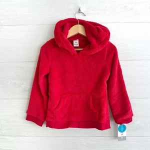 NWT Carter’s Red fuzzy fleece Hood Art Reindeer pullover, 10 - Picture 1 of 5