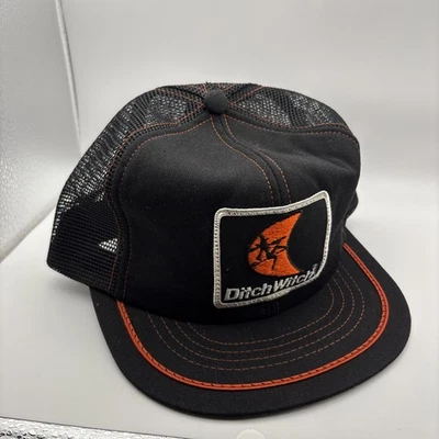 Gorra de camionero negra Ditch Witch de colección hecha en EE. UU. Foto 1 de 4