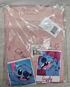 Disney Stitch Girls 7-16 "Stitch Selfie" Long Sleeve T-Shirt Size M(8)/New - Picture 1 of 4