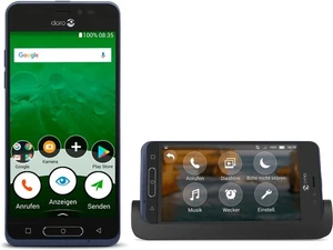 Doro 8035 4G Móvil Senior - 5", 16 GB, 5MP, Botón Sos, Azul, con Base de Carga - Imagen 1 de 6