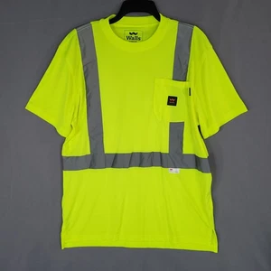Camiseta de seguridad amarilla de alta visibilidad Walls para hombre mediana poliéster ANSI 2 - Imagen 1 de 11