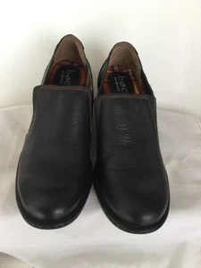 B.O.C Born Women Shoes Black Leather Size 7 Slip On - Picture 1 of 17