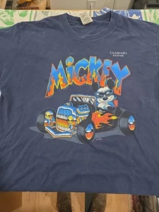 Vintage MICKEY MOUSE Mickey Mouse character print T-shirt men's size M - Picture 1 of 13