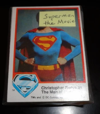 1978 Superman The Movie Trading Card Base Set #1-77  complete  EX / Mint - Image 1 of 2