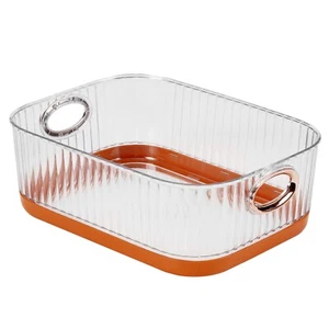 Set of 2 Food Storage Bins Durable PET Storage Containers for Kitchen, Laundry - Picture 1 of 17