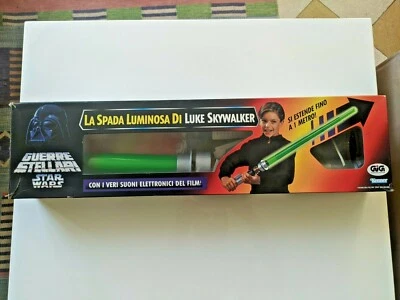 RARE VINTAGE Star Wars / Guerre Stellari / Gig Kenner Spada Laser / Light Saber - Immagine 1 di 4
