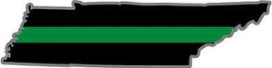 4" Tennessee TN State Thin Green Line Military Ranger Agent Decal Sticker - Imagen 1 de 1
