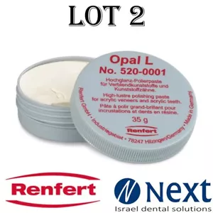 SETx2 Zahnhochglanz Polierpaste für alle Acryl OPAL L Renfert 5200001 - Bild 1 von 1