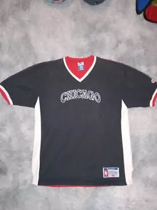 Vintage Champion Chicago Bulls NBA Warm Up Shooting Shirt Youth Sz LARGE 14-16 - Picture 1 of 5