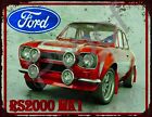  FORD RS 2000 MK 1  #1252 SIGN 10 X 7.7