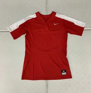 Nike Vapor Pro Button Softball Baseball Game Jersey Women's S-XL Red 821989-658 - Picture 1 of 2