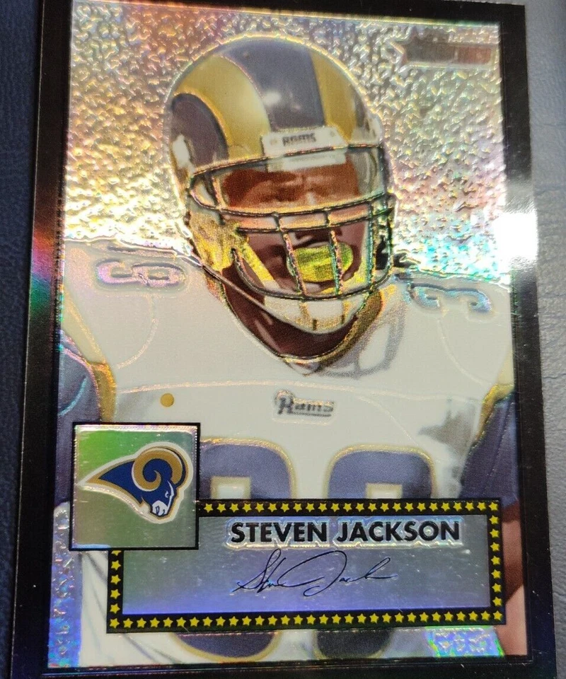 2006 Topps heritage Steven Jackson black border refractor, numbered - Image 1 of 2