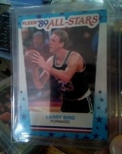 1989-90 Fleer Stickers #10 Larry Bird Celtics