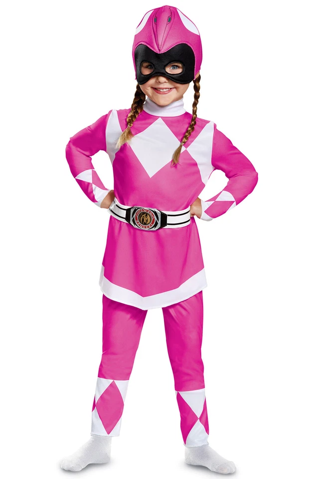 Power Rangers Mighty Morphin Pink Ranger Girls Costume. 2t