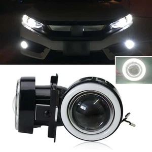 Fit Honda Civic 2016-2019 LED Halo Projector Fog Light White Angel Eyes Ring DRL - Bild 1 von 8