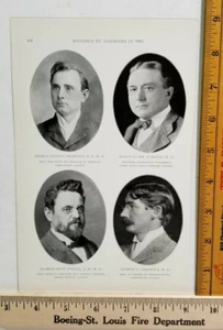 Notable St. Louis Men of 1900 Photos PHYSICIANS Chaddock Nietert Starkloff B7 - Picture 1 of 7