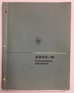 Electronic Counters Models 524C & 524D Operating & Service Manual - Imagen 1 de 11