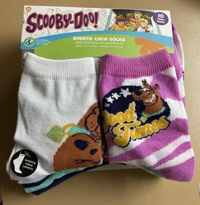 Calcetines cortos gráficos Scooby-Doo para mujer 10 pares de zapatos talla 4-10 - Imagen 1 de 2
