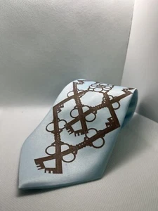 Cyberoptix Krawatte Skelett Schlüssel Design 100% Chamueuse Seide Wolle. - Bild 1 von 5