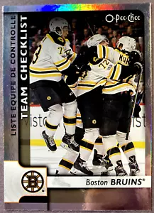 2017-18 O-Pee-Chee Rainbow Team Checklist Parallel #563 Boston Bruins - Bild 1 von 1