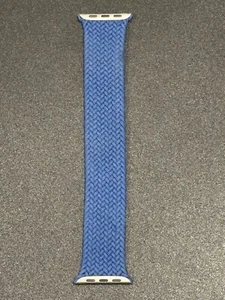 Genuine Apple Watch Band Braided Solo Loop 44mm Atlantic Blue Size 6 - Zdjęcie 1 z 3