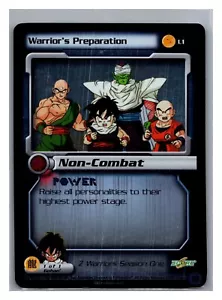 1x PREPARAZIONE DEL GUERRIERO DBZ CCG L1 HOLO FOIL LEAGUE PROMO DRAGON BALL Z LIMITATA - Foto 1 di 1