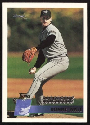 1996 Topps Now Appearing Donne Wall RC #341 Houston Astros - Image 1 of 2