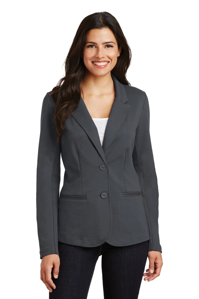 Port Authority Womens Long Sleeve Wrinkles Resist Knit Blazer LM2000 - Image 1 of 1