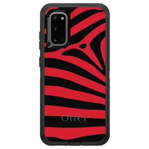 OtterBox Defender für Galaxy S (Modell auswählen) schwarz rot Zebra Skin Streifen - Bild 1 von 10