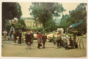 Universal Studios Backlot Real Photo Postcard 1960's RPPC Filming Movie CA - Picture 1 of 1