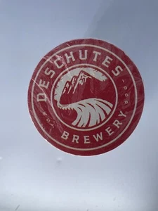 Pack Of 100 - DESCHUTES BREWERY Coaster Mat Red Logo Beer - Picture 1 of 3