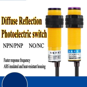 Infrared Diffuse Reflection Photoelectric Switch Proximity Sensor PNP NPN NO NC - Picture 1 of 19