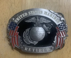 US MARINE CORPS HEBILLA DE CINTURÓN RETIRADA SISKIYOU BUCKLE CO. HECHO EN EE. UU. - Imagen 1 de 3