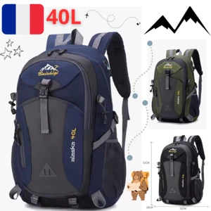 Sac à Dos Randonnée 40L étanche Imperméable Sport Voyage Camping Montagne Nature - Foto 1 di 12