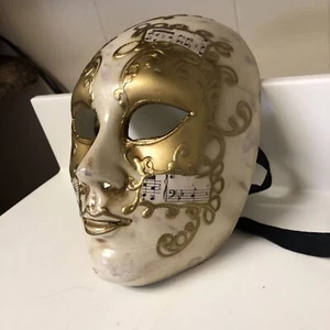 Vintage Laguna handbemalte Maske Made in Italy Musiknoten - Bild 1 von 7