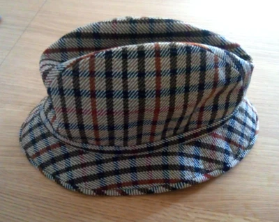 DAKS CLASSIC NOVA CHECK TRILBY HAT SIZE L/XL - Image 1 of 4