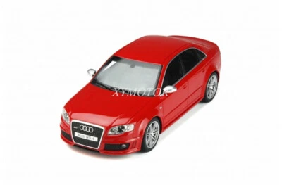 OTTO 1:18 Audi RS4 A4 B7 4.2 FSI 2005 Resin Diecast Model Car Red Gifts Display - Immagine 1 di 4