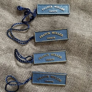 Authentic Franck Muller Watch Navy Blue Plastic Hang Tag Sets - Picture 1 of 10