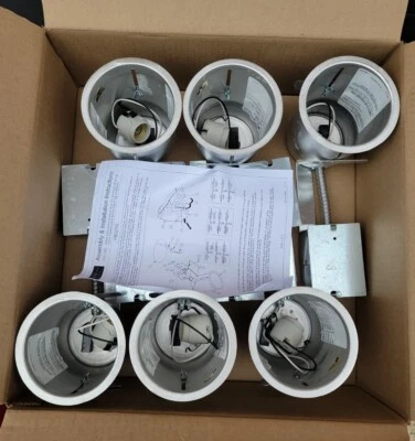 Lote de 6 luces empotradas para latas de techo Progress Lighting P832TG 4" sin IC  Foto 1 de 4