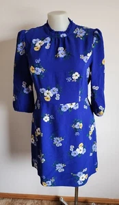 Review Ladies RE20DR035 Cobalt Ode To Floral 3/4 Sleeve Dress Size 16 New - Picture 1 of 7