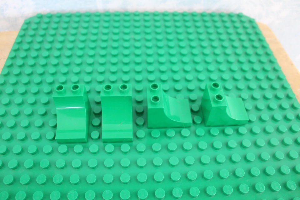 Duplo Lote 4 CLÁSICO VERDE Rampa de Ladrillo Curvada Inclinada 2X3X2 Arco Invertido 2301 Foto 1 de 1