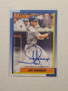 2025 Topps Series 2 1990 Topps Autograph Jay Buhner #90B2-JB Seattle Mariners - Bild 1 von 2