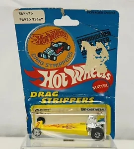 Hot Wheels - DRAG STRIPPERS INFERNO NO. 9186 PATCH CARD 1977 1:64 Scale Diecast - Picture 1 of 11