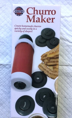 NORPRO 8 DISEÑOS DE DISCOS VARIEDAD INTERCAMBIABLES CHURRO MAKER NUEVO EN CAJA Foto 1 de 4