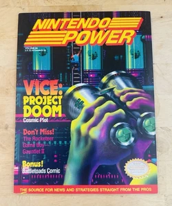 Nintendo Power Volume 24 May 1991 Vice w Lone Ranger Poster - Foto 1 di 3